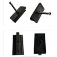 thumbnail image 3 of BEMS-100 piezas (NEGRO) Clips para terrazas compuestas Clips para terrazas de WPC Sujetadores ocultos con TORNILLOS, 3 of 4