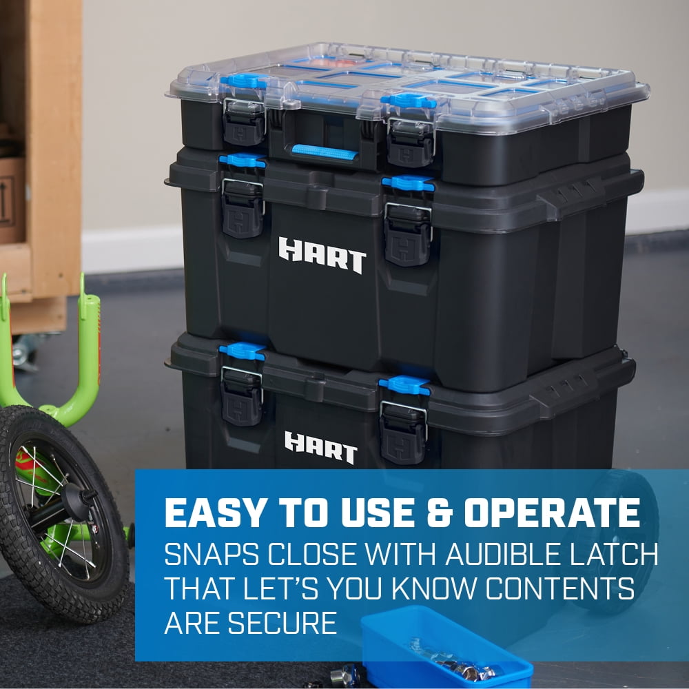 HART Stack System, Mobile Tool Box for Storage and Organization, Fits 7 Parts Modular Storage System And Suits HART Power Tools - 3