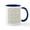 White/Navy Inside, variant on CafePress - Peanuts Snoopy Spring Pattern - 11 oz Ceramic Mug - Novelty Coffee Tea Cup