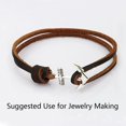thumbnail image 3 of ORUYROP (TM) 3mm Flat Genuine Leather Cord Braiding String Light Brown (5 Yards), 3 of 4