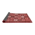 thumbnail image 2 of Ahgly Company Indoor Square Abstract Red Modern Area Rugs, 3' Square, 2 of 4