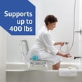 thumbnail image 5 of Medline Adjustable Aluminum Shower Chair with Back Support, 400 lbs Capacity, 5 of 7