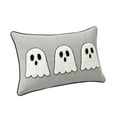 thumbnail image 4 of MYUNNIL Halloween Decorative Throw Pillow, 8 x 16 Inch Soft Comfortable Striped Ghost Pattern Cushion, Gothic Seasonal Home Decoration for Sofa Couch Bedroom, 4 of 8