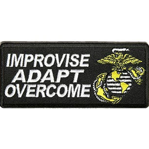 . MARINE CORPS USMC IMPROVISE ADAPT OVERCOME PATCH - Color - Veteran Owned Business. . MARINE CORPS USMC IMPROVISE ADAPT OVERCOME PATCH - Color - Veteran Owned Business.
