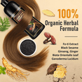 thumbnail image 4 of Dark Brown Hair Dye Shampoo 3-in-1, Instant  Hair Color Shampoo for Gray Hair, Natural Shampoo Hair Dye for Women & Men, Champu Para Canas, 500 Ml, 4 of 7