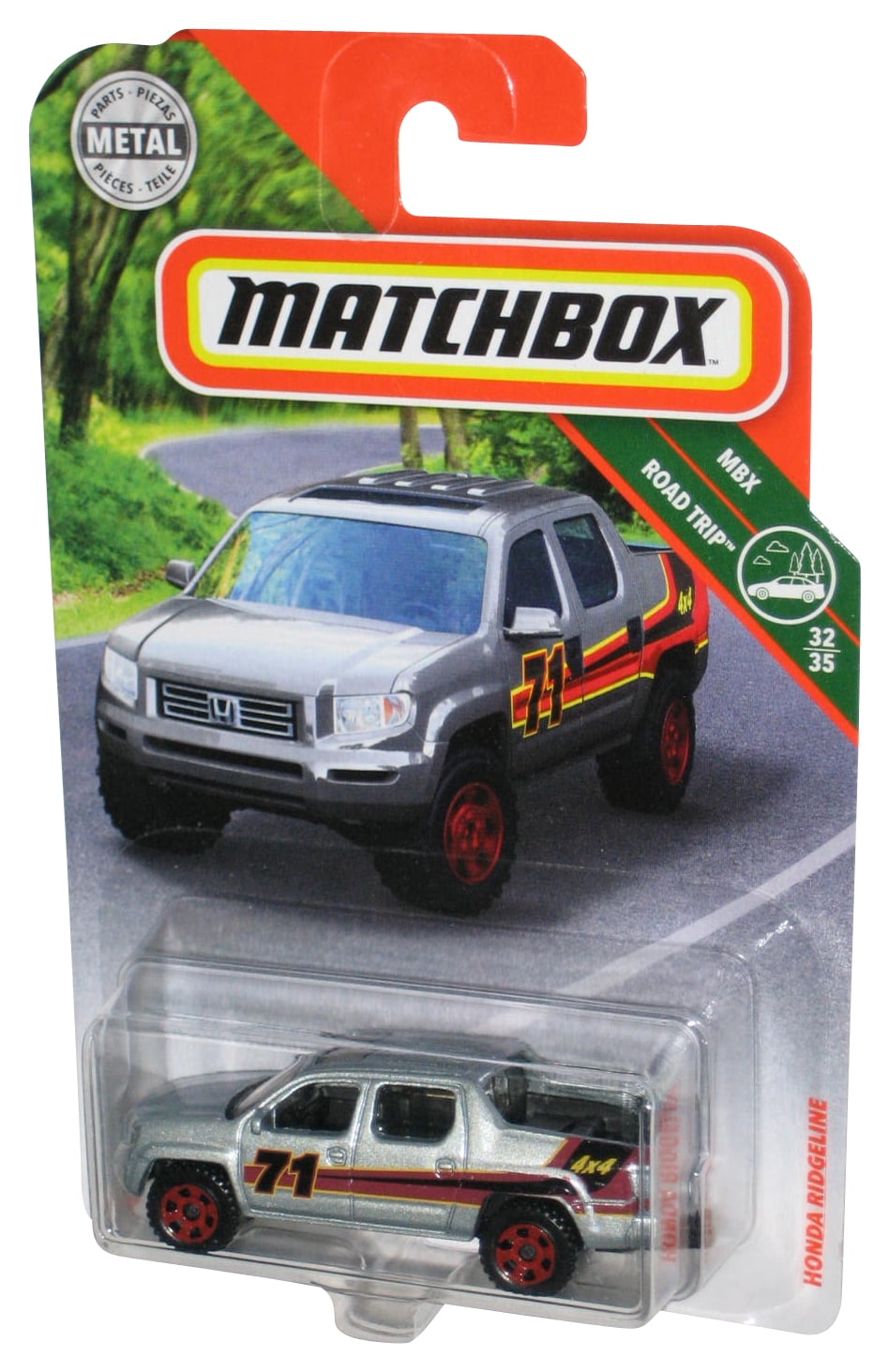 Matchbox Outdoor Sportsman (2009) Green Honda Ridgeline Toy Truck