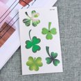 thumbnail image 2 of 10 Sheets St. Patrick's Day Stickers Glitter Clover Four-leaf Clover Temporary Body Art Environmentally Friendly Stickers (WS-120), 2 of 8