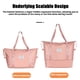thumbnail image 4 of Bolsa de viaje grande, bolsa expandible para gimnasio, equipaje de mano para mujer con funda para carrito, bolsillo impermeable, bolsas de lona de viaje, contenedores de almacenamiento de viaje, 4 of 9