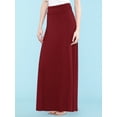 thumbnail image 3 of Made by Johnny Women's Lightweight Floor Length Maxi Skirt XXL MERLOT, 3 of 7