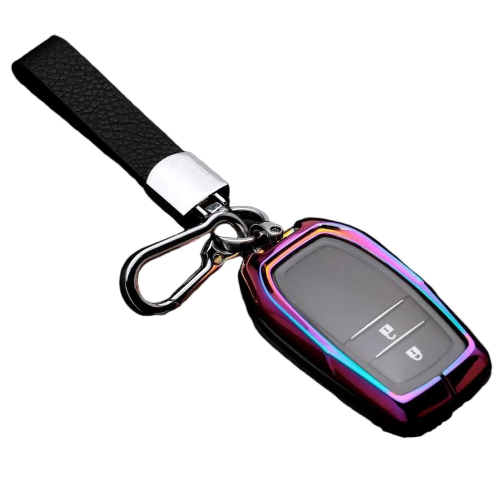 for Toyota Key Fob Cover, Zinc Alloy+TPU Key Fob Case for 2025 Camry, 2021-2025 Venza, Grand Highlander Hilux, Fortuner, 2022-2025 Tundra Tacoma Remote Key