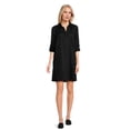 thumbnail image 6 of Time and Tru Women's Mini Shirt Dress with Sleeves, Sizes XS-3XL, 6 of 6