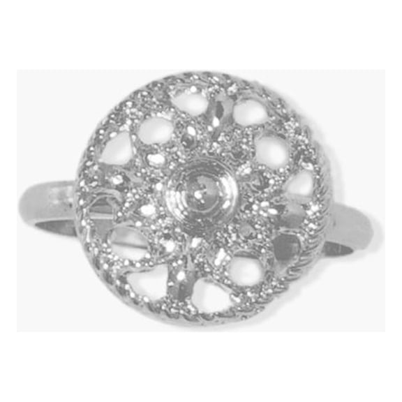 sanctuaire Dainty Filigree Ring Silver
