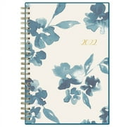 Blue Sky Frosted Weekly/Monthly Safety Wirebound Planner, 5" x 8", January to December 2022