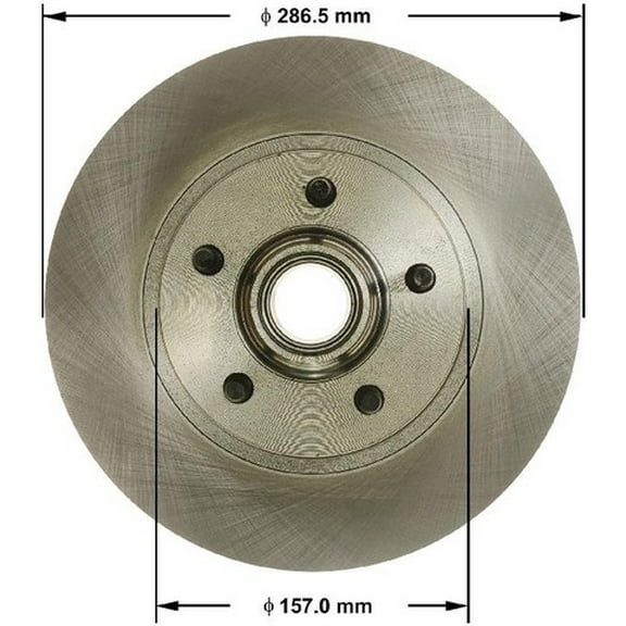 Bendix Premium Drum And Rotor Disc Brake Rotor And Hub Assembly P/N:Prt6051 Fits select: 2010-2011 FORD RANGER