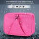 thumbnail image 5 of Bolsa de almacenamiento organizadora de lavado de viaje para colgar al aire libre de gran capacidad colorida (rojo rosa), 5 of 8