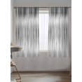 thumbnail image 5 of Sheer Curtains 72 Inches Long, Grey Semi Sheer Curtains Light Filtering Window Treatment, Modern Abstract Art Ombre Striped Privacy Voile Drapes for Living Room Bedroom 52x72 Inch, 5 of 7
