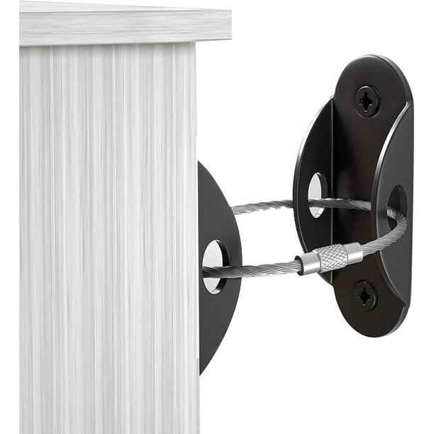 Furniture anchors, babyproof metal antitip furniture anchors, 400 lb