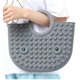 thumbnail image 3 of Popit bolso de mano para mujer, bolsa para juguetes con la yema del dedo, bolso de silicona gris, bolsa de descompresión ansiolítica, juguete para apretar para TDAH o autismo ER, 3 of 5