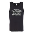 thumbnail image 2 of Wild Bobby, Only the Best Daddies Gets Promoted to Husband, Father's Day, Men Graphic Tank Top, Black, 3X-Large, 2 of 3