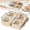White, variant on Divided Serving Platter with Lid, Snack Tray with Removable Bowls, Serving Platter for Cookies Chips & Dip for Parties and Gatherings, White