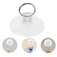 thumbnail image 3 of 6 ventosas de vidrio transparente con llavero de metal para colgar decoraciones, ganchos de vacío para ventanas, cocina, baño, paredes de oficina, 3 of 4