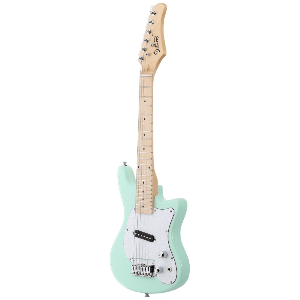 Tcbosik 30 inch Beginner Electric Guitar Starter with 5W Amplifier, Bag, Strap, Plectrum, Power Wire and Wrench Tool for Starter, Light Green