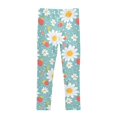 thumbnail image 4 of joogoo Girls' Leggings Strawberry Daisy Floral Yoga Pants 5T, 4 of 8
