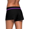 thumbnail image 3 of Women Adjustable Drawstring Swim Shorts with Brief Lining Design Ladies, 3 of 8
