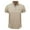 Khaki, variant on Aofany Mens T-Shirts Solid Color Cotton Turn-down Collar Pocket Button Pullover Short Sleeve Blouse Tops