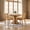 Tan, variant on AUU Set of 2 Farmhouse Rattan Dining Chairs – Mid-Century Modern Side Chairs with Cane Upholstery and Natural Hardwood Frame for Kitchen or Dining Room