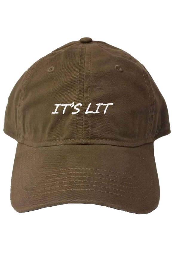 Adult It's Lit Embroidered Deluxe Dad Hat