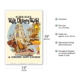 thumbnail image 2 of Florida’s Walt Disney World - First Year of Operation - Delta Air Lines - Vintage Airline Travel Poster by Daniel C. Sweeney c.1971 - Master Art Print (Unframed) 13in x 19in, 2 of 4