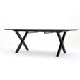 thumbnail image 6 of Noxx Outdoor 6 Seater Aluminum Dining Set with Expandable Table, Black and Gun Metal Gray, 6 of 11
