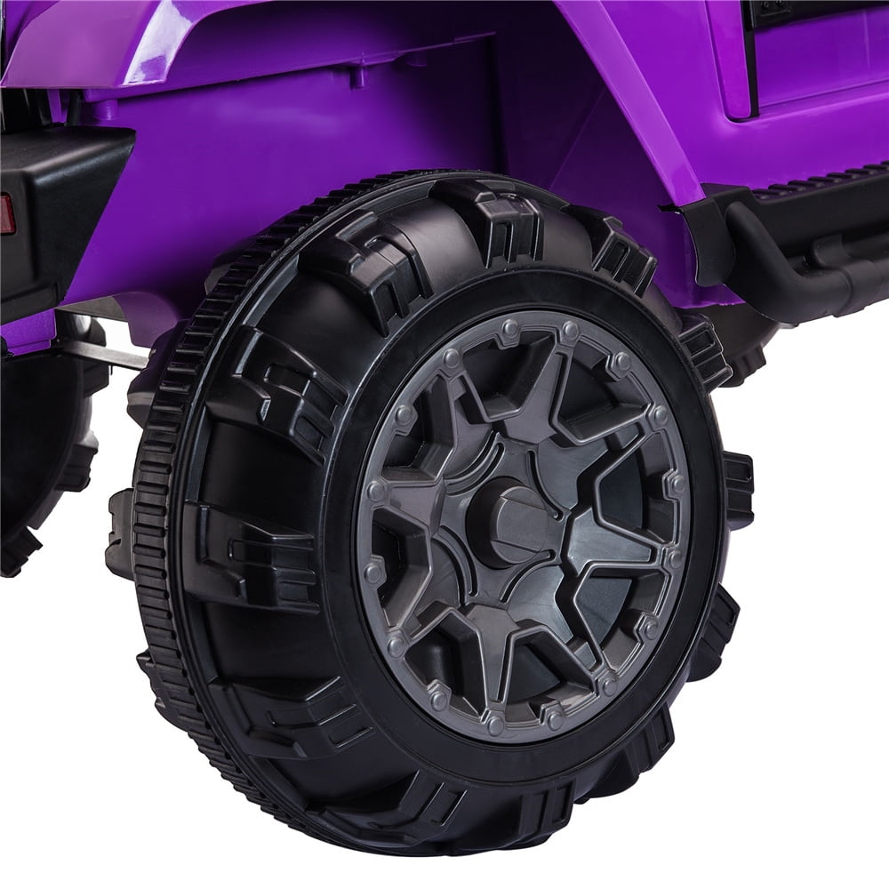Ride on Cars with Remote Control, 12V Ride on Toys for Boys Girls 3-5 Years  Old, Purple Electric Vehicle for Kids, Battery Powered Cars Christmas 