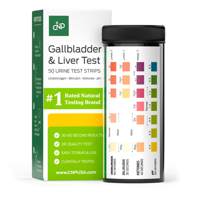 Gallbladder & Liver Testing Kit, 50 Count Test Strips for Urobilinogen