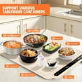 thumbnail image 4 of ACMETOP Food Warming Mat, Portable Silicone Electric Warming Tray, Versatile Full Surface 10s Heating Food Warmer with 7 Level Temperature & Timer for home dinner, Parties, Buffets andTravel (Beige), 4 of 8