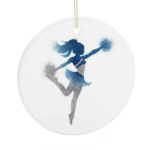 Ornament Cheerleader Silhouette Christmas Decoration Keepsake Ornament Ballet Dancer Christmas Tree Decoration Indoor Outdoor Yard for Family Friend