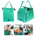 thumbnail image 2 of Sywqhk 2 Uds., Carrito Plegable Con Clip Para Carrito, Bolsos De Compras, Bolso Portátil Reutilizable Sywqhk Para estrenar, 2 of 6