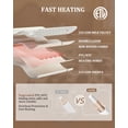 thumbnail image 6 of GARVEE Heated Electric Blanket Full Size,72"x84" Cow Print Fast Heating Blankets with LCD Controller,10 Heat Settings&1-12H Time Settings Auto Off,Black Brown, 6 of 9