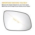 thumbnail image 3 of Unique Bargains Right Passenger Side Rearview Mirror Glass Replacement Heated White Glass Fit for KIA Ceed 2009-2012, 3 of 6