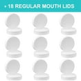thumbnail image 5 of 36 Pack Plastic Regular Mouth Mason Jar Lids for Ball, Kerr and More - Food Grade White Plastic Storage Caps, 5 of 5