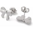 thumbnail image 2 of 5 Best Pair Stainless Steel Bowknot Stud Earrings Silver Color Ribbon Bow Tie Earring suitable for Jewelry Gift Wedding Birthday[u068], 2 of 2