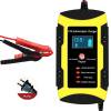 Cargador De Batería De Coche Digital Cargador de reparación inteligente Pantalla LCD Mantenedor de batería digital (EE. UU.)