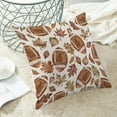 thumbnail image 4 of Fall Pillow Covers 20x20 Set of 2, Fall Decorative Maple Leaf Football Throw Pillows Linen Autumn Thanksgiving Cushion Pillow Covers for Sofa Couch Outdoor, 4 of 6