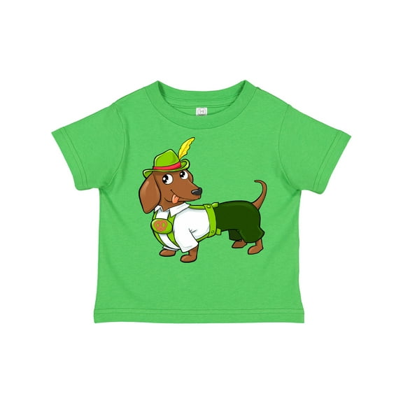 Inktastic Cute Brown Dachshund in Traditional German Wear Boys or Girls Toddler T-Shirt