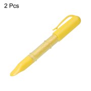 Uxcell 2Pack Fabric Chalk Marker Tailors Liner Chalk Pen Style for Sewing Quilting & Crafts, Yellow