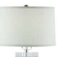 thumbnail image 2 of Benjara Jin 57" Floor Lamp- Gray Drum Fabric Shade- Modern Round Silver Base, 2 of 7