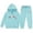 Light Blue, variant on Girls Graphic Pullover Hoodie Tracksuit Set Fashion Sweatsuit Tops And Sweatpants For Toddler Child Girl Comfy Outfit Sets