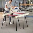 thumbnail image 3 of Gymax 2 Pack Folding Saw Horses Work Table w/ Quick Open Legs & 2 x 4 Support Arms, 3 of 9