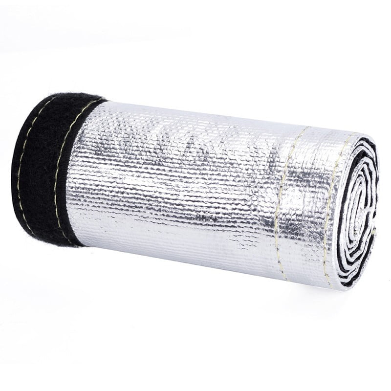 Aluminized Metallic Heat Shield Sleeve Insulated Wire Hose Cover Loom 1/2" 10ft 